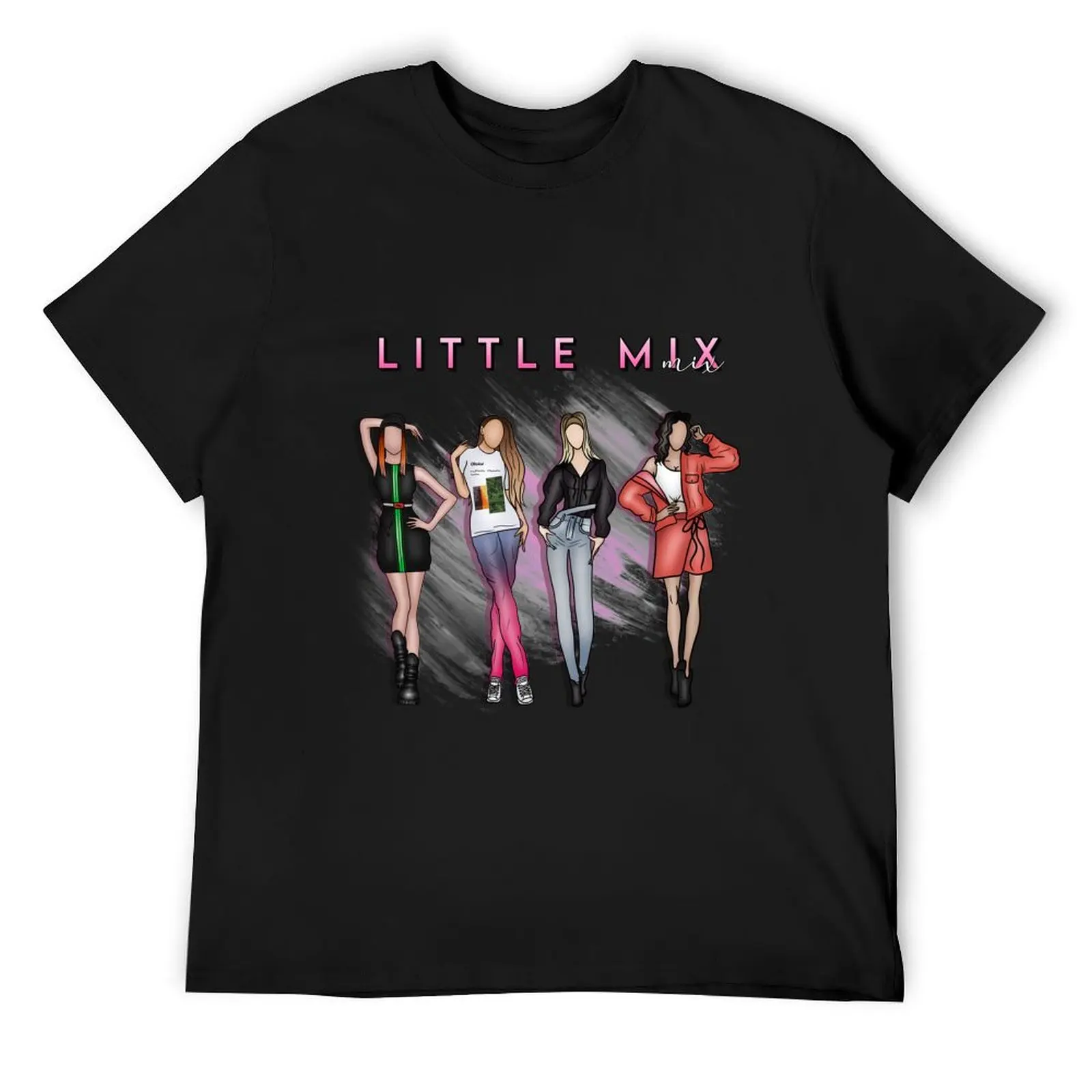 

Little mix fashion drawing T-Shirt anime t shirts new edition luxury designer plain black t shirts men