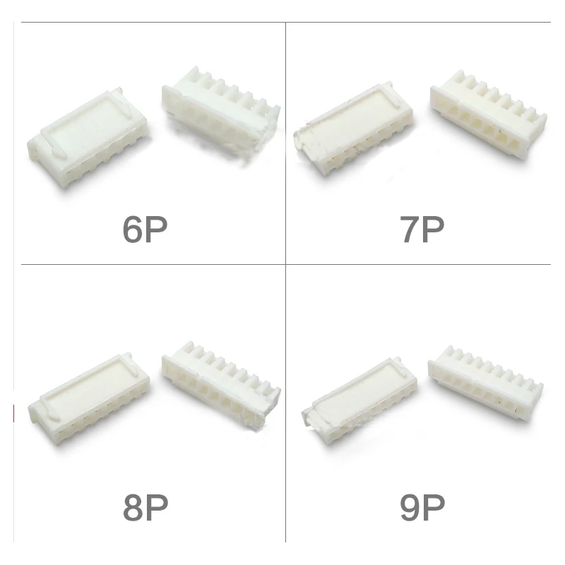 100PCS XH2.54 2.54MM pitch Plastic Case Male Plug+Female Socket Wire Connector 2/3/4/5/6/7/8/9/10 Pin Plastic Connector