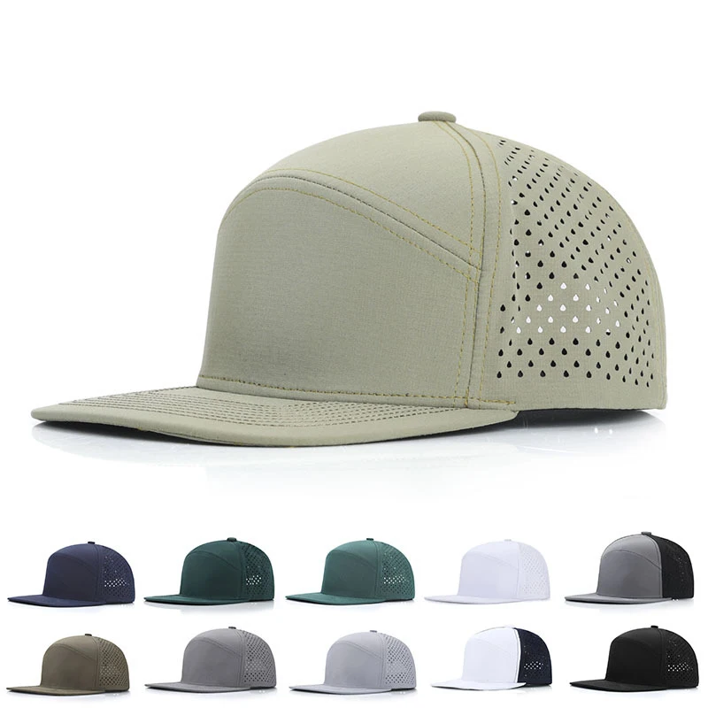 Sommer Schnelltrocknende Herren-Baseballkappe Atmungsaktives Mesh Outdoor-Sport Flacher Schirm Freizeitmütze