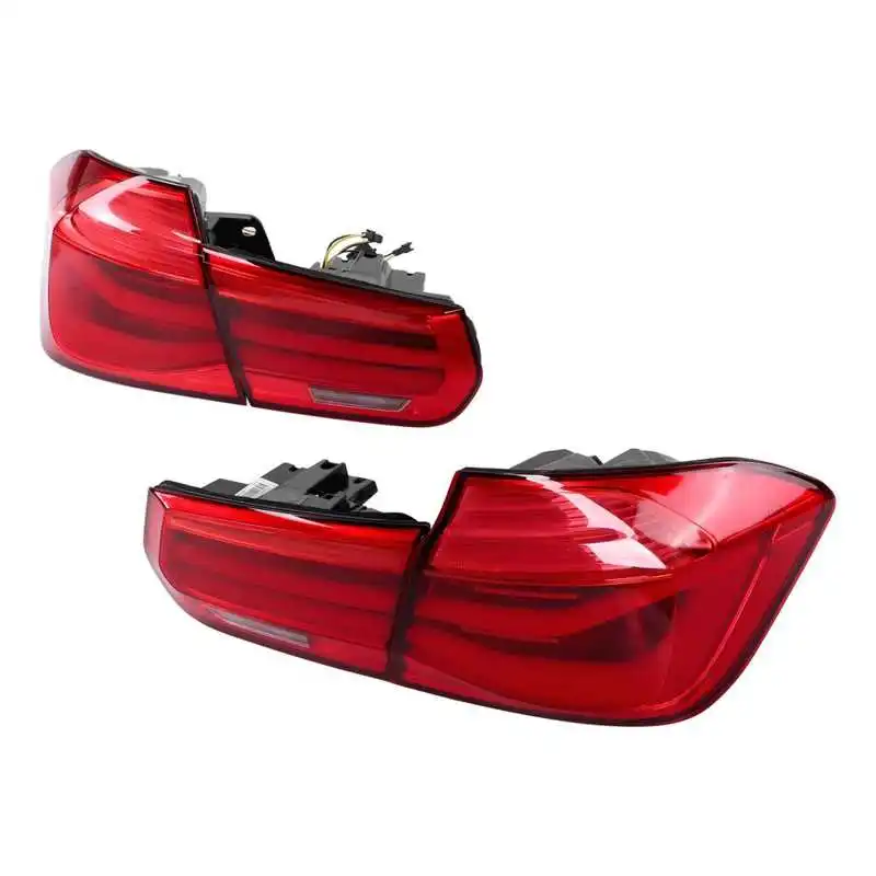 Full LED Dynamic Tail Lights Red Lens Rear Turn Signal Brake Lamp Fit for BMW 3 Series F30 M3 F80 2012‑2019