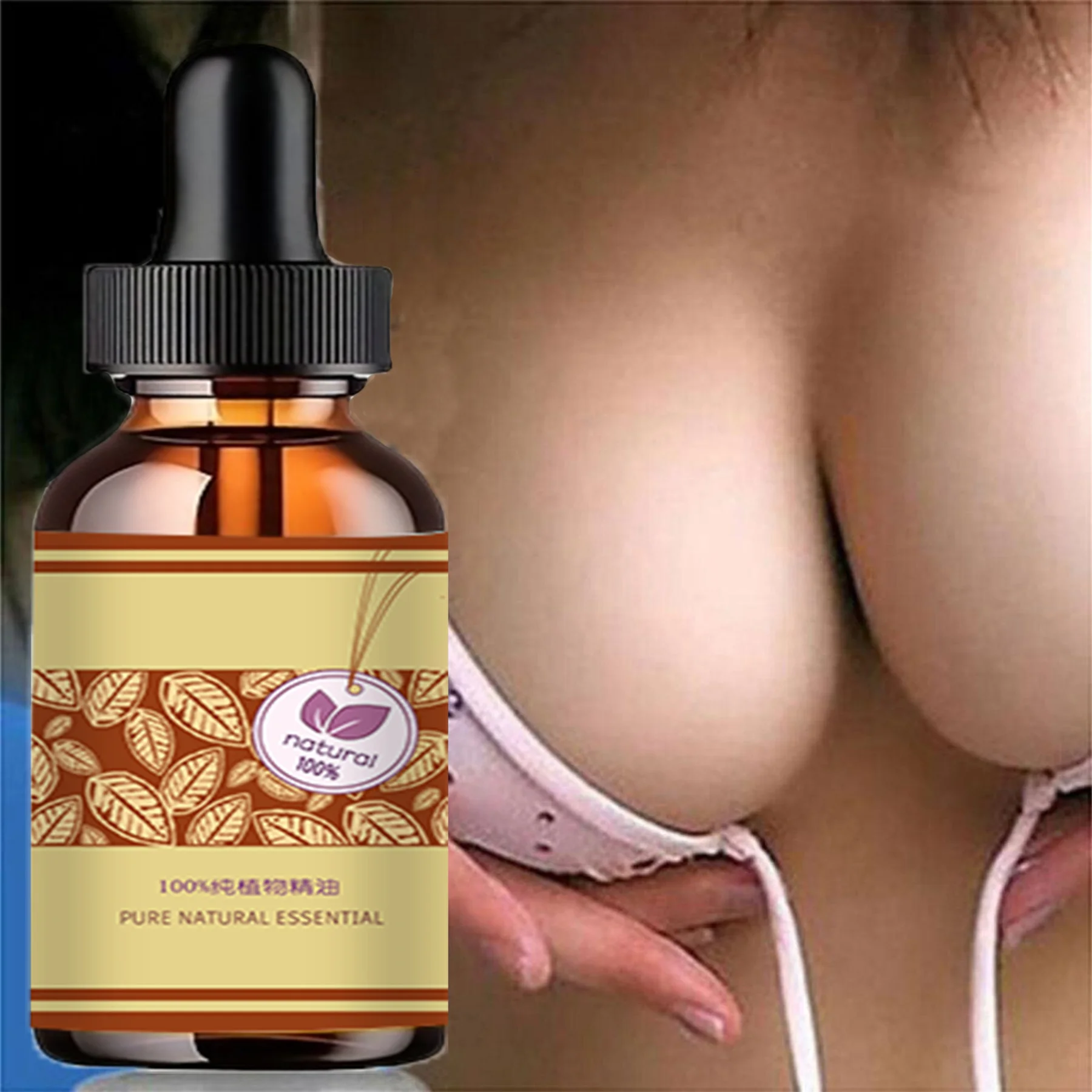 5ML/15ML/30ML/50ML 100% Natural Breast Plump Essential Oil Grow Up Busty Breast Enlargement Breast Enlargement Massage Oil Cream