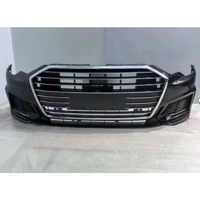 Car Front Nose Kit Bumper Grille Black Front Bumper with Cooling System Bracket  ttjj