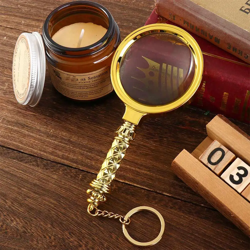 70mm Handheld Magnifier 10X Glass Lens Eye Loupe Glass Portable High Definition Handheld Magnifying Glass Loupe Reading