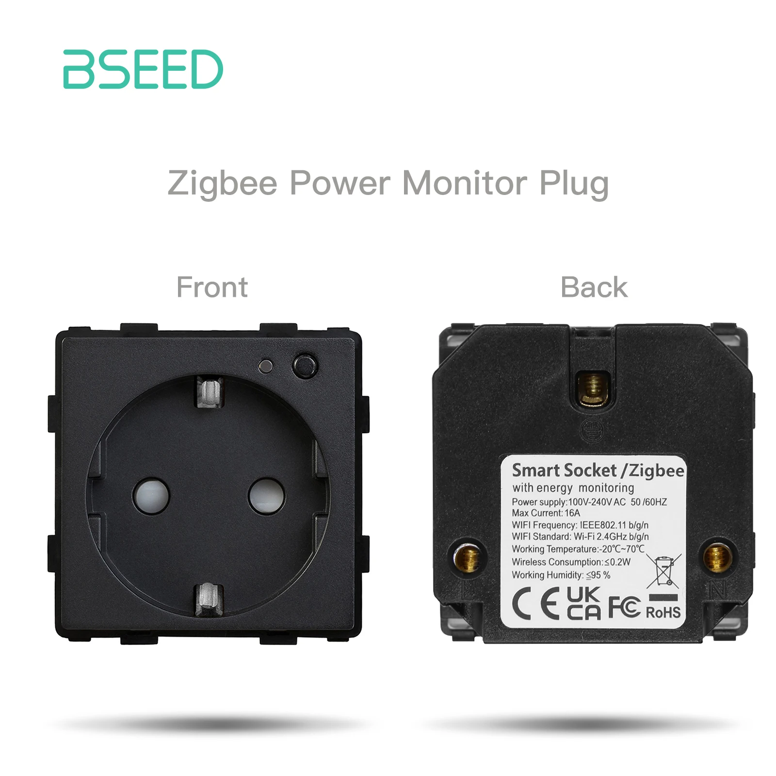 BSEED Zigbee Touch Schalter Funktion Teil Glas Panel Smart Dimmer Vorhang Schalter DIY Teil Zigbee Tuya Steckdose Teile Mit Neutral
