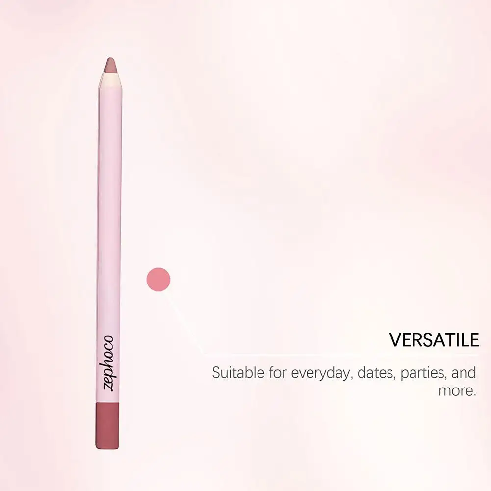 1pcs Long Lasting Lip Liner Pencil Highly Pigmented Lip Contour Plumping Lip Makeup Smudge Proof Daily Lip Cosmetic