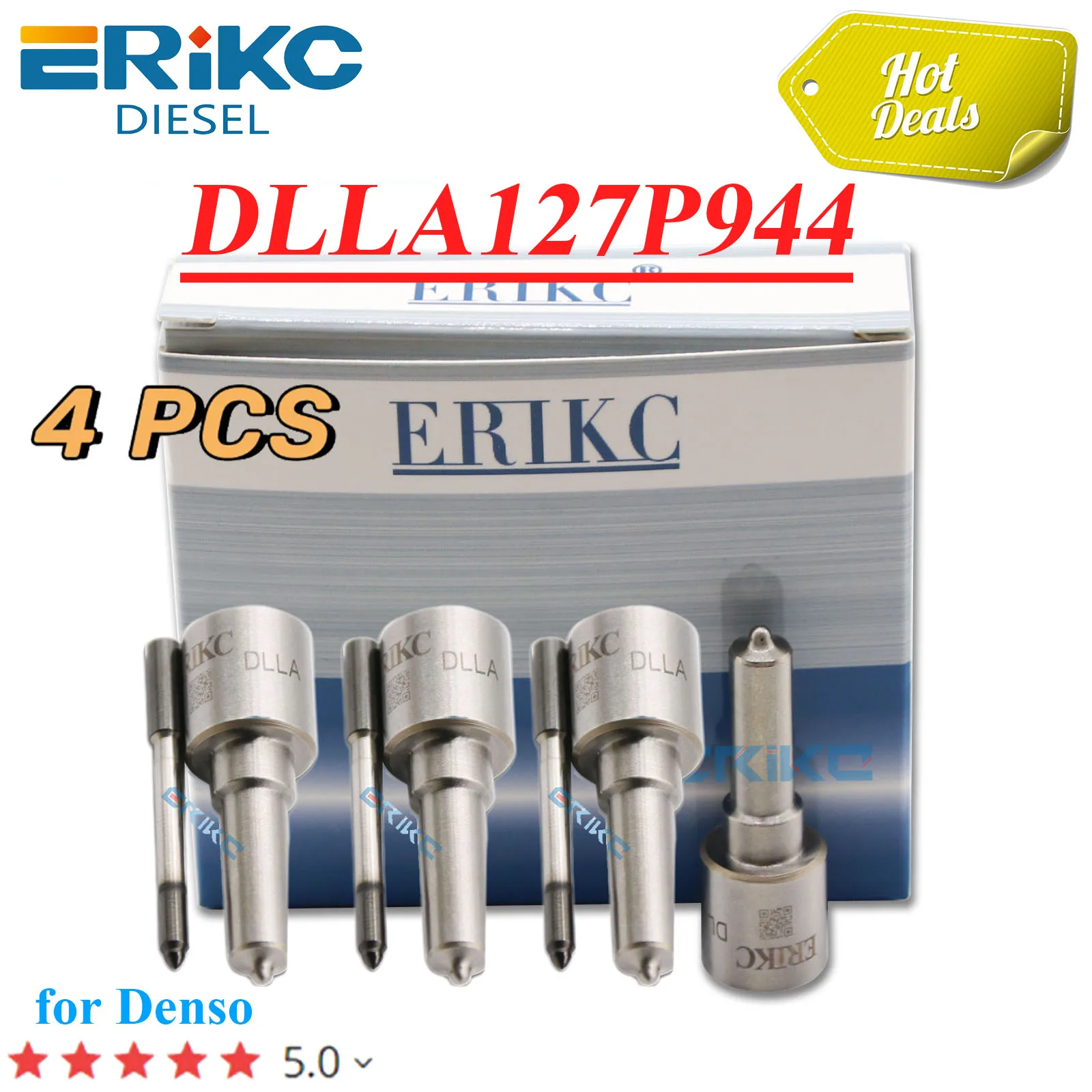 

4 шт., форсунка системы впрыска топлива DLLA127P944 для DENSO 095000-631 #0950006310 095000-6311