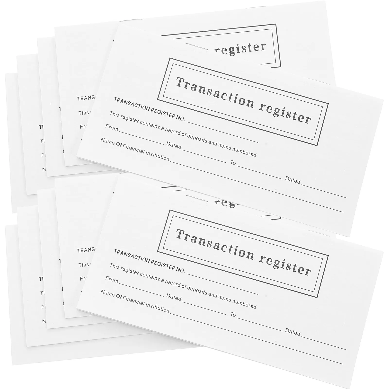 20Packs Personal Checkbook Check Registers Blank Ledger for Transactions Deposits Withdrawals Management Financial - view 4