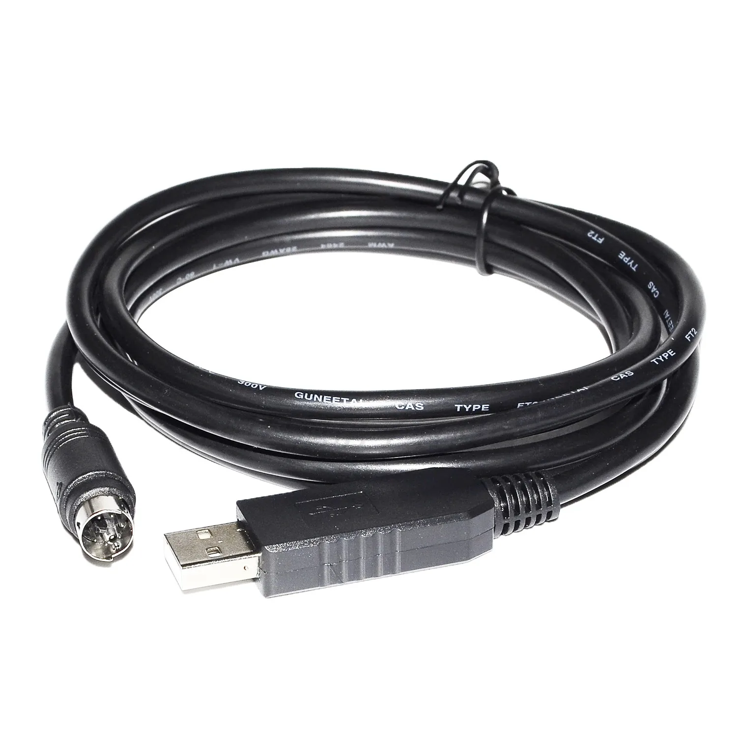 

USB To MD6 6-pin Round Head Compatible with YAESU FT-840/890/900 CAT-890 Programming Cable