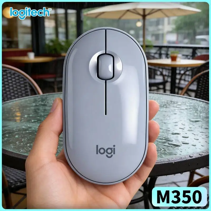 

Бесшумная беспроводная мышь Logitech M350 - снижение шума на 90%, 1000 DPI, Bluetooth и USB, радиус действия 10 м, экологичная покупка