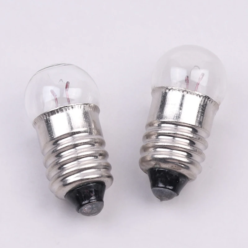 

10Pieces 9mm Miniature Round 0.3A 2.5V Small Light Bulbs For Student Experiment Small Light Bulbs Beads Replacement Bulbs