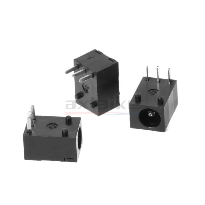 DC Power Jack Conector de soquete fêmea, 3-Pin Panel Mount Plug, DC003, DC-003A, DC-003A, 3.5x1.3mm, 10pcs
