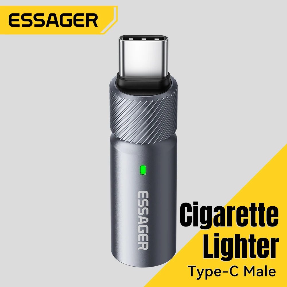 Essager Type-C Mini Cigarette Lighter Tungsten Wire Without Charging Portable Lighter Windproof And Energy Saving For Outdoor