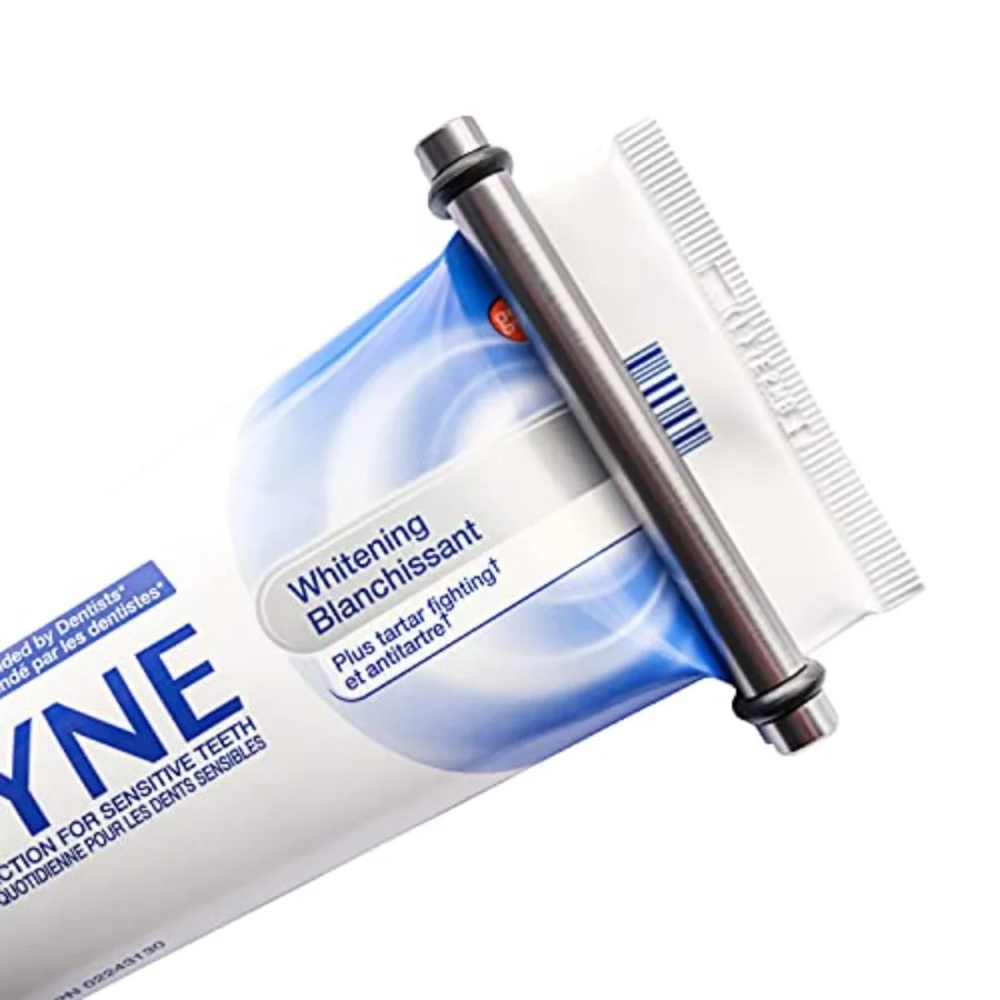 Dispenser a rullo per spremitore per tubi di dentifricio in alluminio leggero per un uso efficiente di dentifricio, cosmetici, unguenti, vernici e O