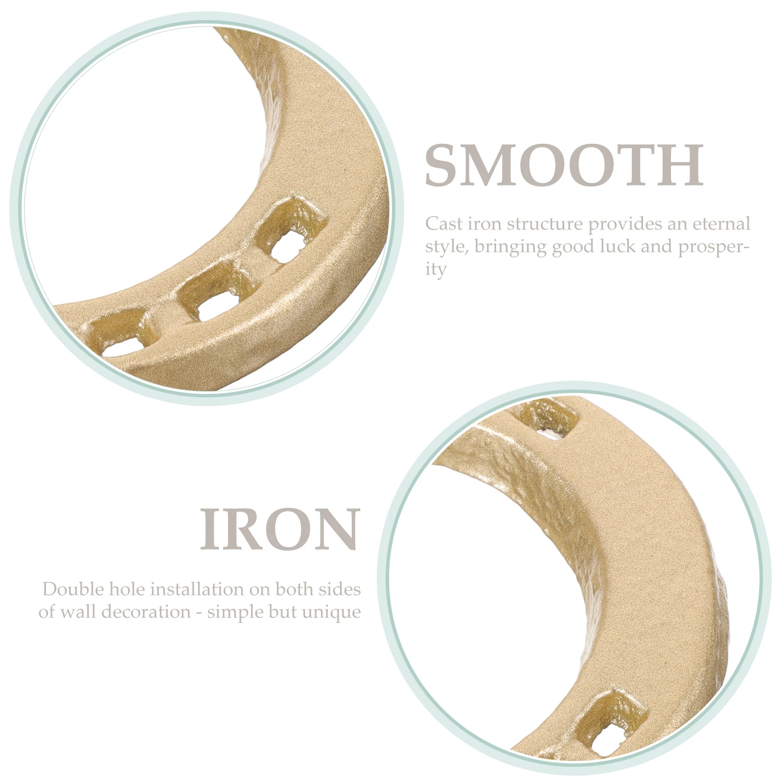 

Retro Iron Horseshoe Decor Cast Metal Horseshoe Shaped Hanging Art For Living Room Bedroom Bathroom Office Study Vintage Style