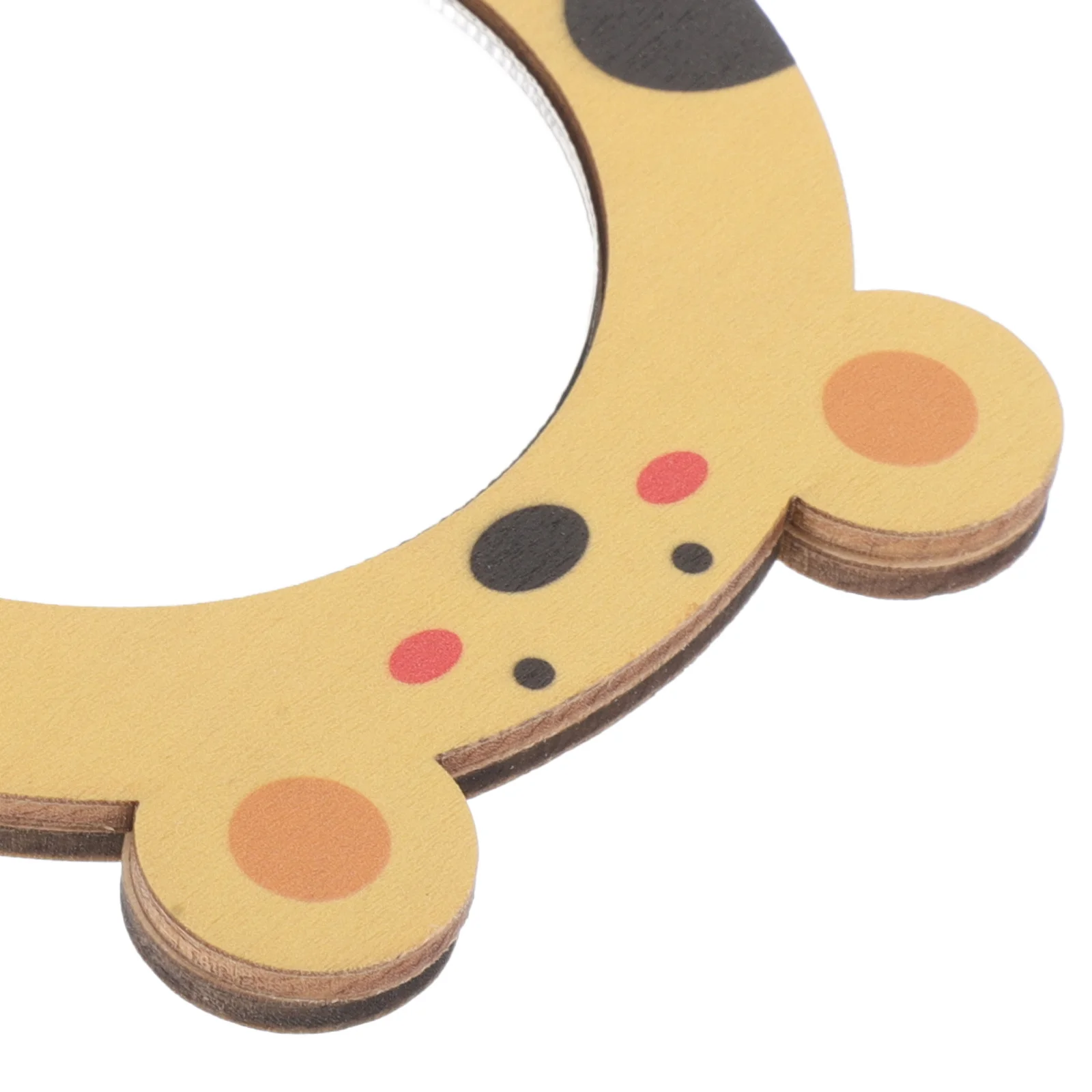 DIY 귀여운 나무 소형 손거울 어린이 유아 교육용 공예 초기 학습 창의적 선물 유치원 안전 거울