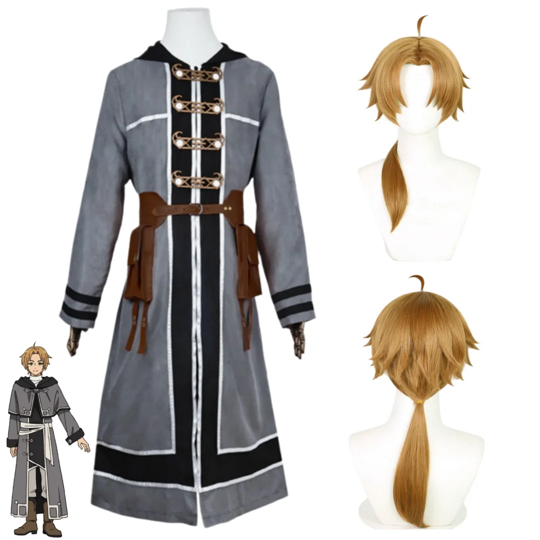 

Mushoku Tensei Rudeus Greyrat Rudy Cosplay Anime Gnosia Costume Wig Set
