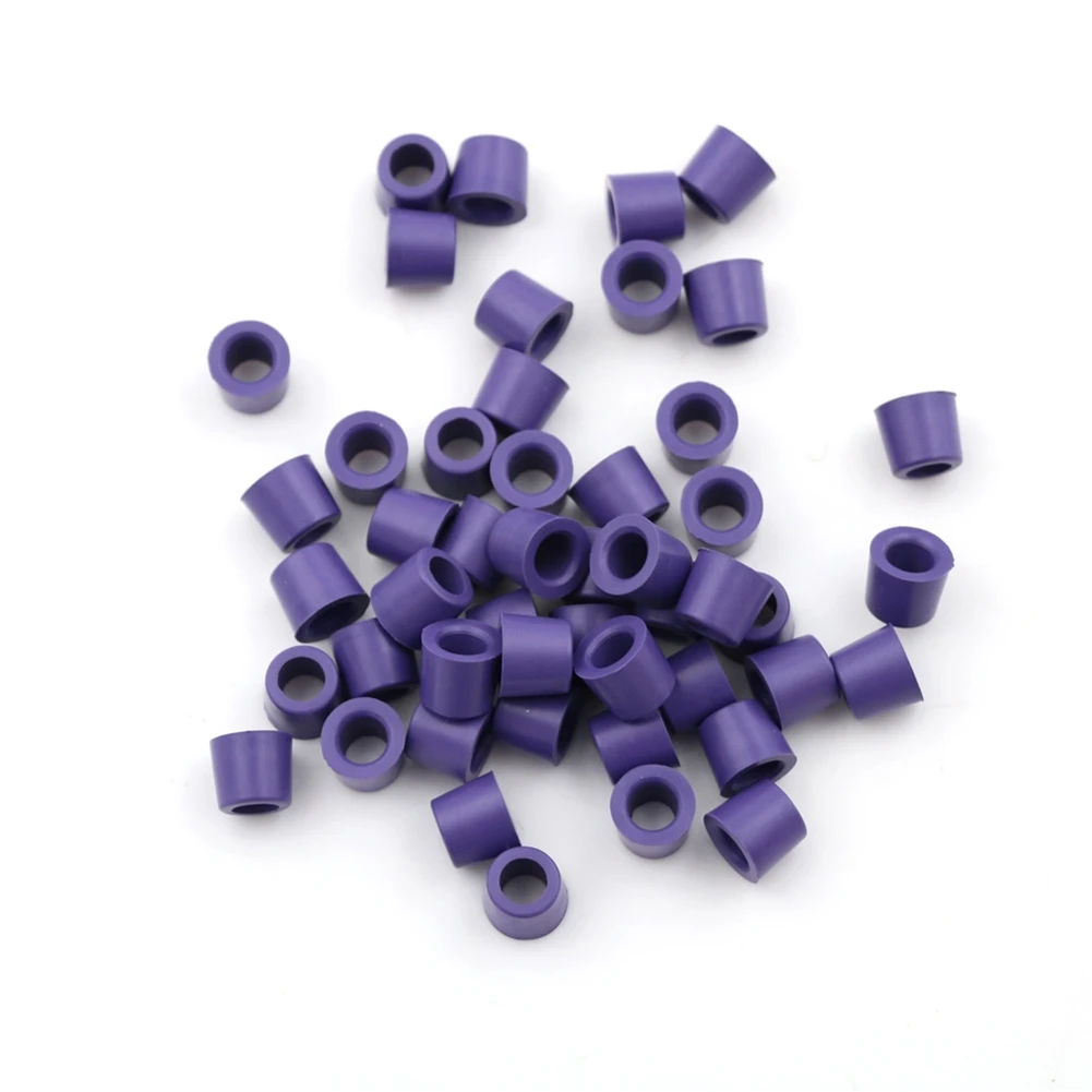 50Pcs/Lot Air Conditioning Sealing Ring 1/4 Inch Charging Hose Manifold Repair Seal Kit Replacement Sealing Ring(Purple)