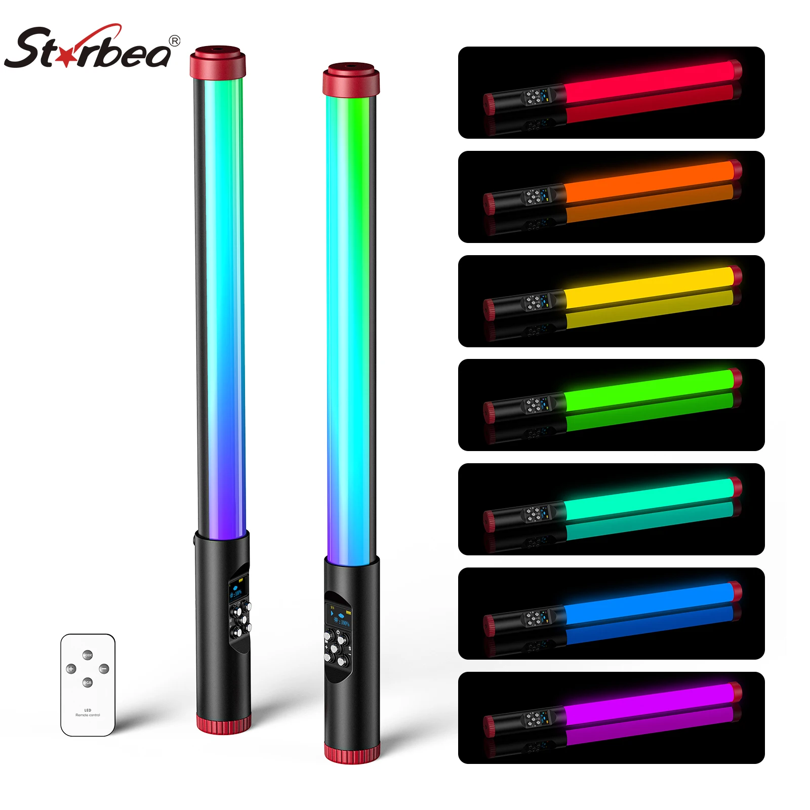 Starbea RGB Handheld Light Wand Large Handheld Light Wand IPX8 Waterproof LED Video Lighting For Swimming Pool  Gaming Toys