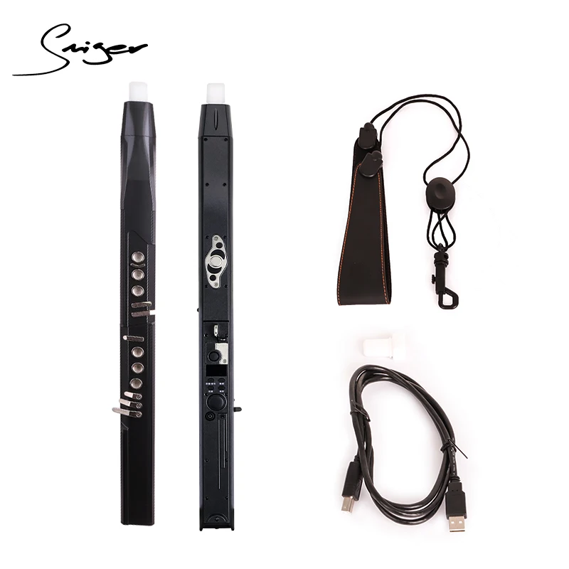 Factory Price Short-range Wireless Function Electronic Saxophone 64.5x6x6cm Length Black Aerophone With MIDI
