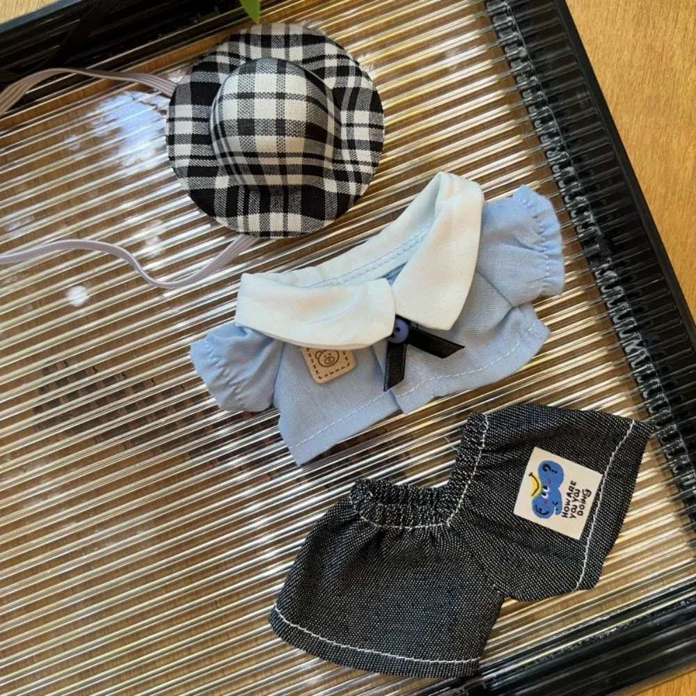 

3 шт., 1 компл., 15/17 см, одежда для кукол Labubu, уличная повседневная одежда, нарядные аксессуары для кукол, вечерние, сменное платье, игровые игрушки