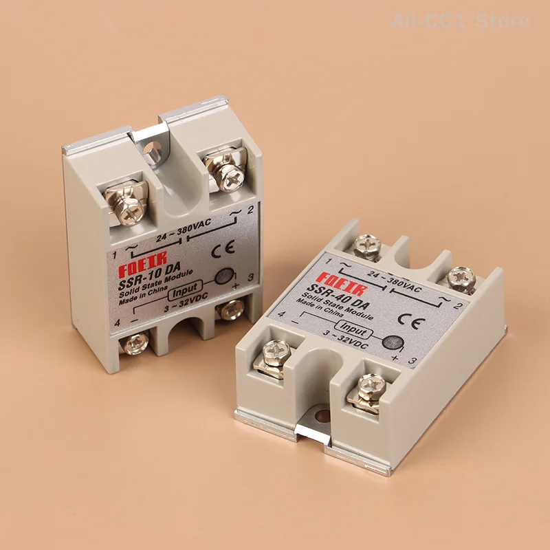 Single-phase Solid-state Relay SSR-25DA 10 25 40 50 DC Control AC 220v25A Small Solid