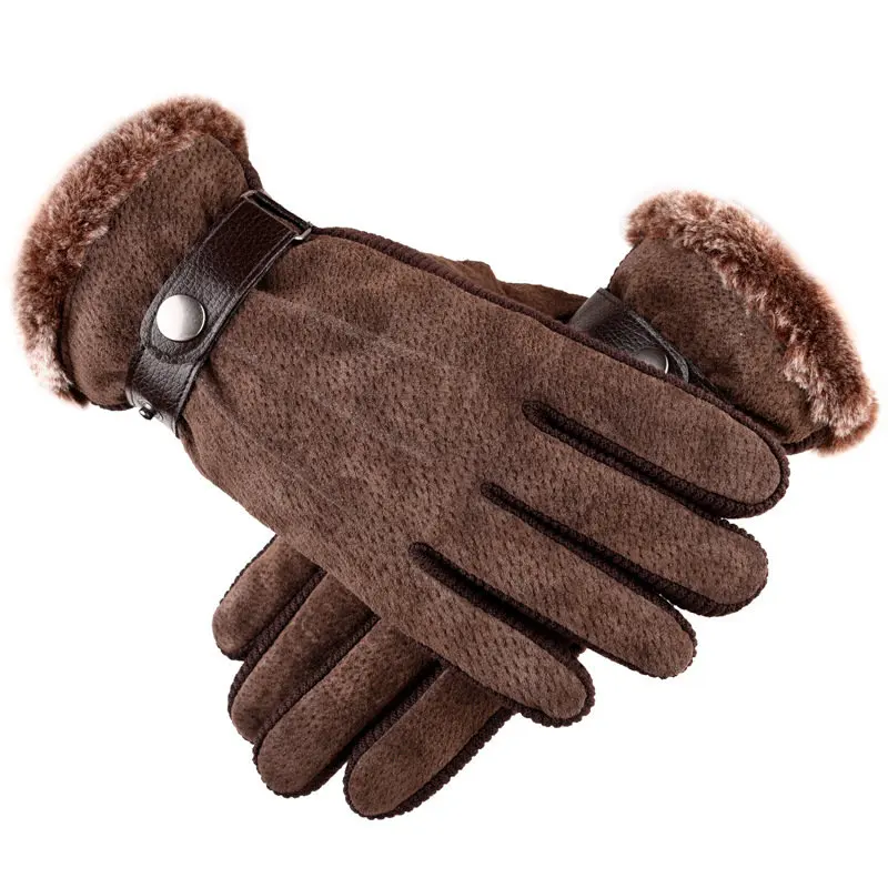 

Touch Screen Winter Warm Men's Gloves Genuine Leather Casual Gloves Mittens for Men Outdoor Sport Full Finger Glove