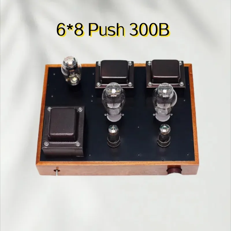 NEW 9W*2 6*8 Push 300B Class A Single-ended High-fidelity Tube Power Amplifier, 717A 6J8P 6*8 Pre-stage Push, 30HZ-20KHZ