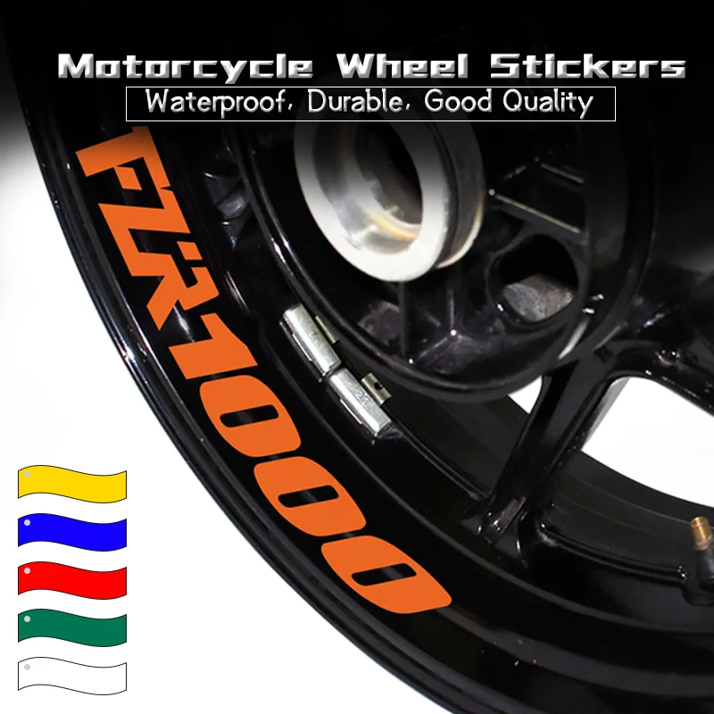 New Motorcycle Waterproof Sign Decoration Decals For FZR1000 FZR 1000 Inner Rims Stripe Tapes Reflective Wheels Stickers fzr1000