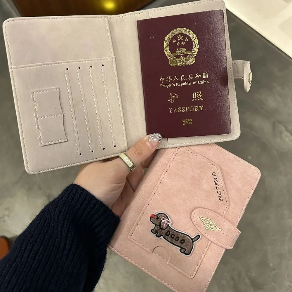 

Cartoon Animals Travel Passport Holder Cute Multi-function RFID Passport Cover Light-weight PU Leather ID Bank Cards Folder
