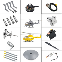 FLYWING BO105 scale helicopter parts BO105 RC Helicopter Accessories Blade Gear Motor ESC Rotor Head Tail Servo Original Parts