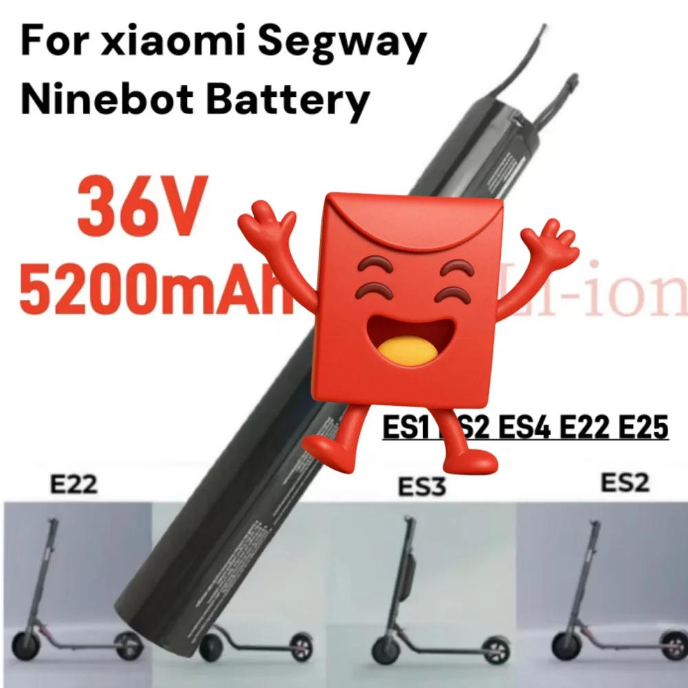 

36V 5200mAh Replacement Battery for Ninebot Electric Scooter Internal Built-in Compatible with ES1 ES2 ES3 ES4 E22 E25