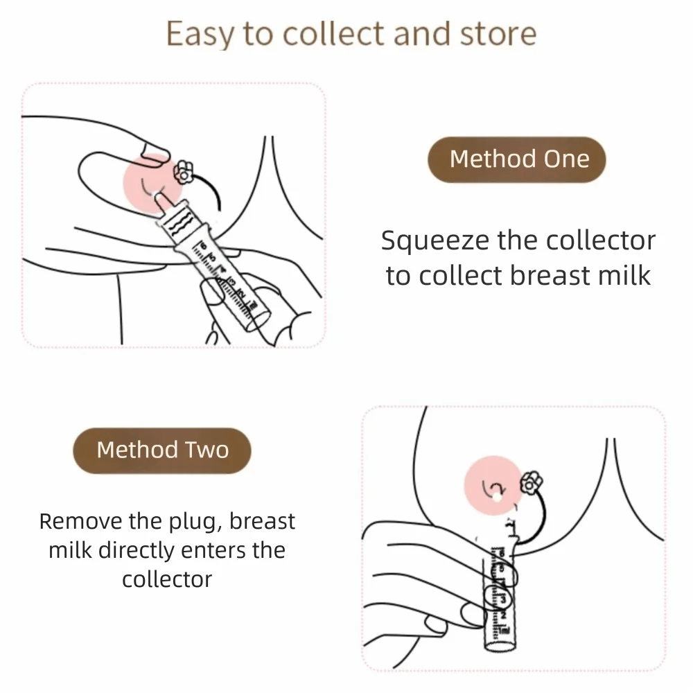 

Reusable Colostrum Collector Food Safe Easy To Clean Breast Milk Collection 6ml Baby Essentials Baby Feeding Device Hospital Use