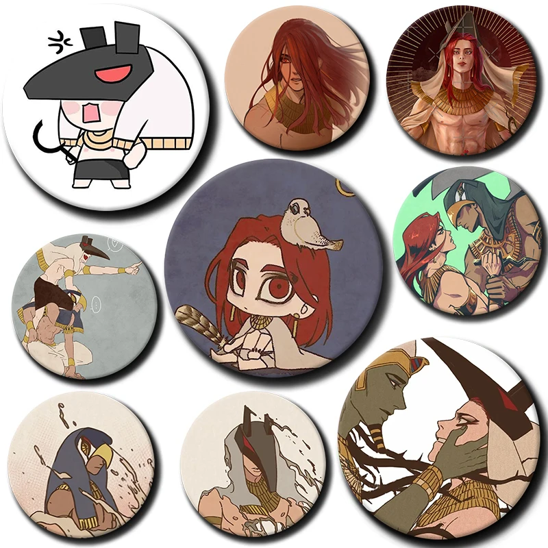 Korean Anime Manhwa Nine Pillars ENNEAD Mojito Cosplay Badge Anime Brooch Pin Accessories For Clothes Backpack Decoration gift