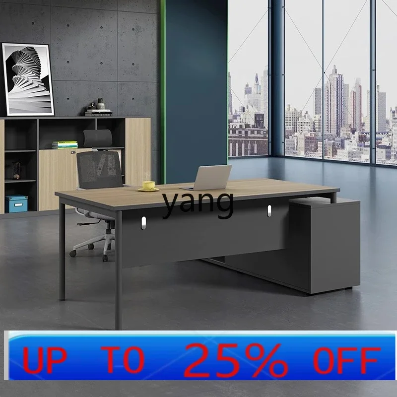 Lmm1 office furniture simple modern president desk supervisor manager desk and chair combination