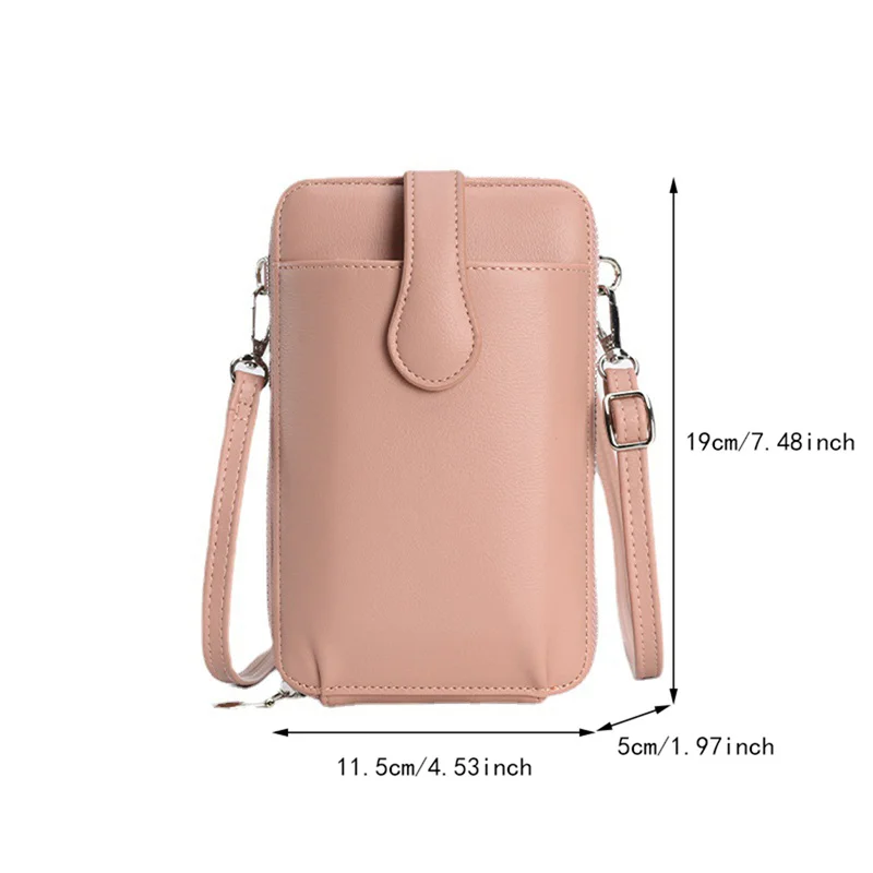 Women\'s Phone Bag Ladies Crossbody Shoulder Wallet Wholesale Messenger Bags Small PU Leather Purse Card Holder For Female