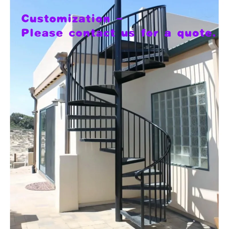 

Современные металлические лестницы для помещений и улицы с поворотными ступенями и ограждением, для использования в квартирах.