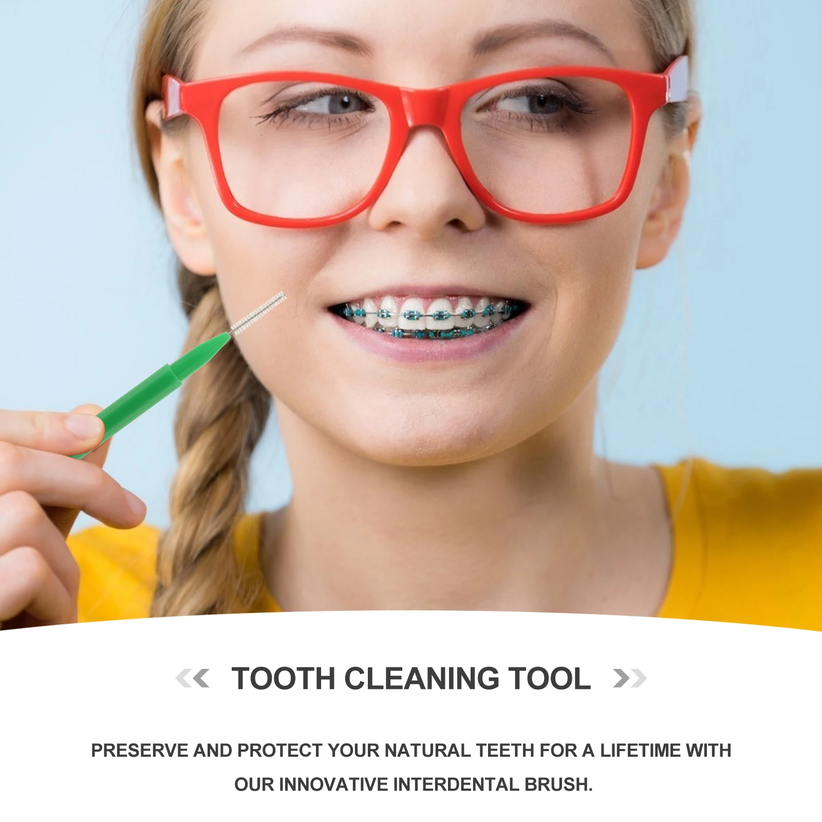 

60Pcs Professional Teeth Inter-Dental Cleaners Portable Oral Care Props for Healthy Gums and Teeth Suitable for Various