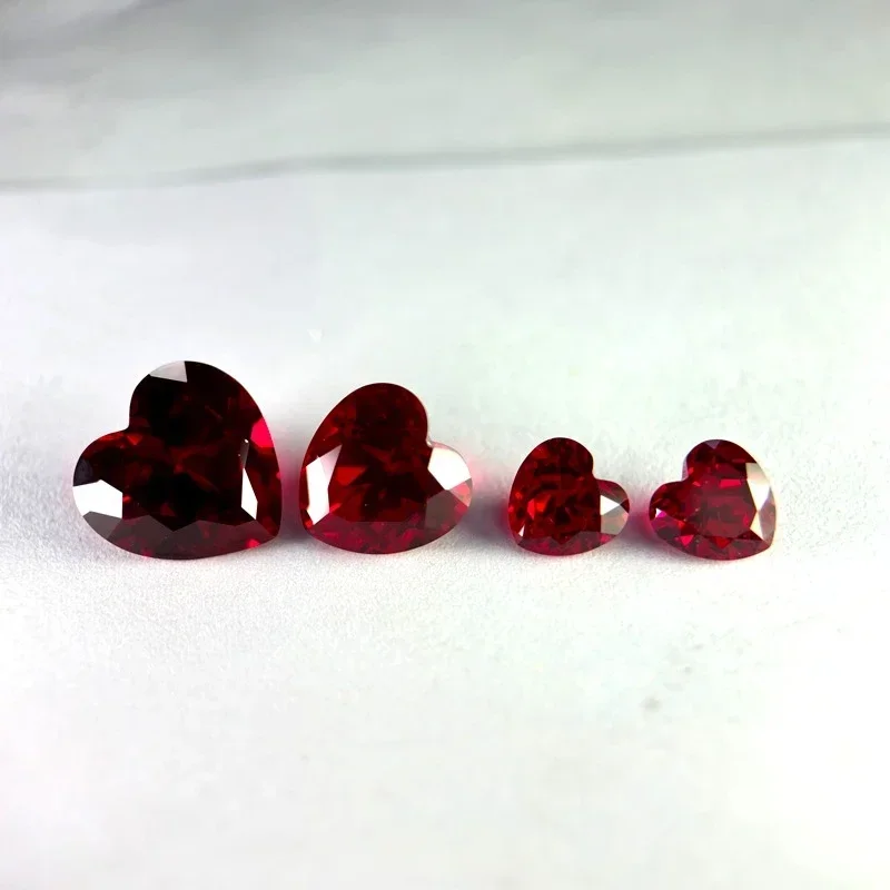 

Ruby Lab Grown Gemstone Pigeon Blood Red Color for DIY Advanced Charms Jewelry Making Materials Multiple Shape with Certificate