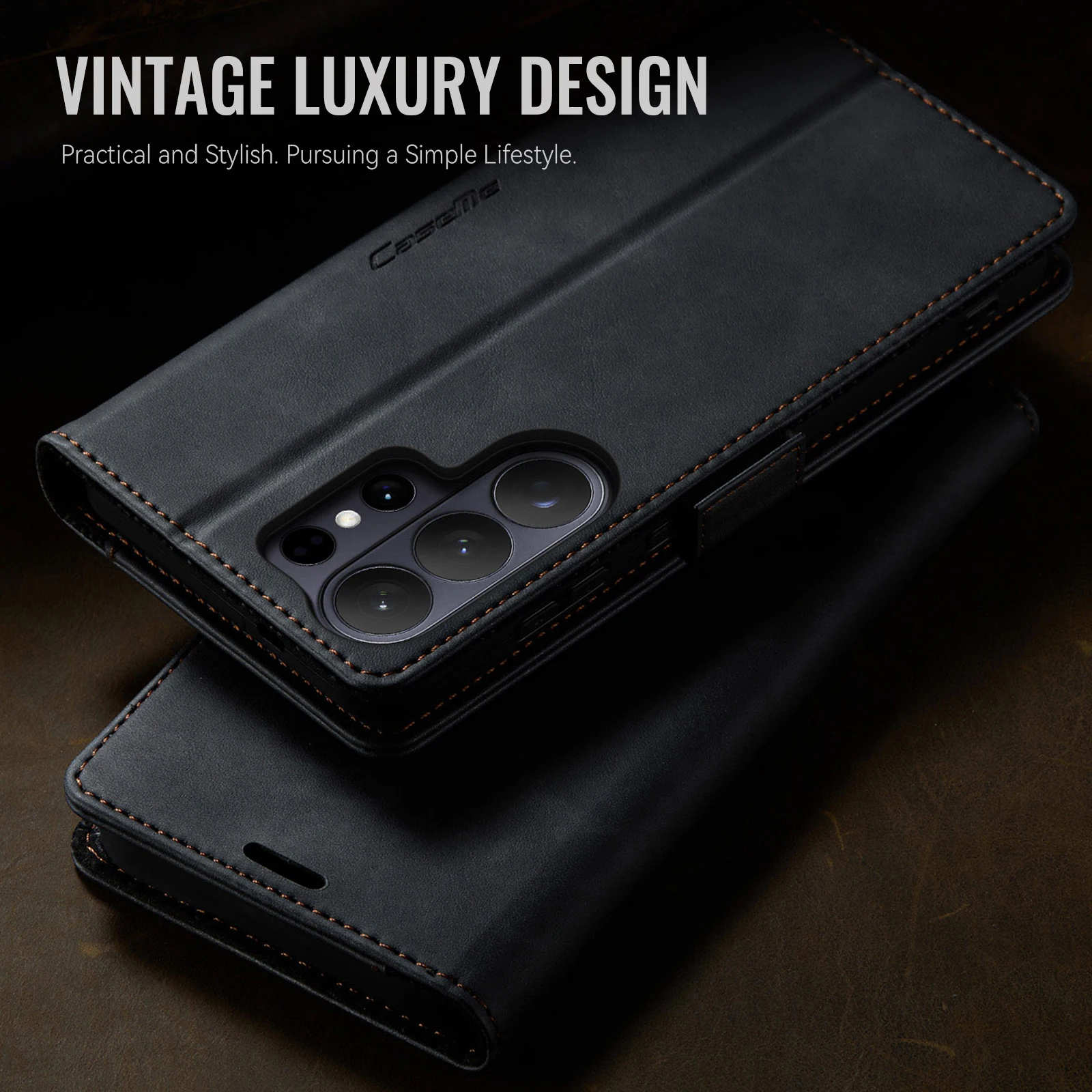 Case For Samsung Galaxy S26 Ul - Leather Folio Wallet Case ulasan dan harga