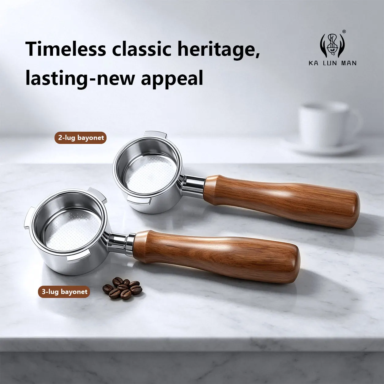 Detachable Bottomless Espresso Portafilter | 51mm, 304 Stainless Steel, Barista Must-Have for Delonghi Machines