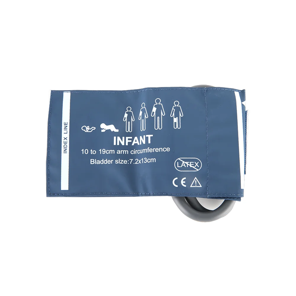 

Medical Reusable Infant Single/Dual Tubing NIBP Cuff Arm Cir. 10-19cm Infant BP Cuff