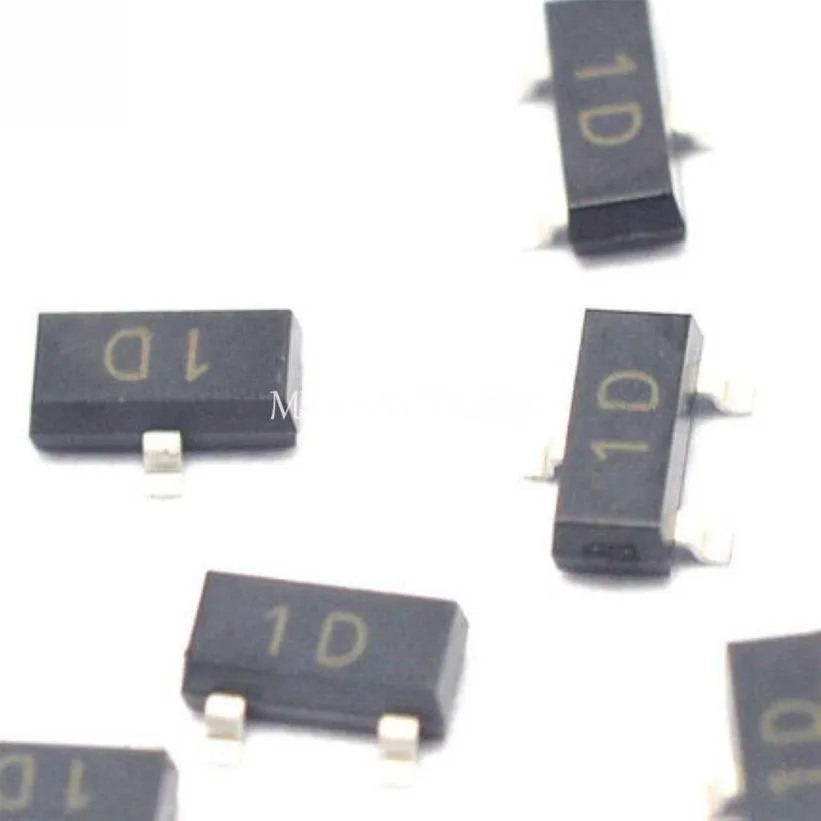 100PCS MMBTA42 1D 0.3A 300V NPN SOT-23 SMD Chip Transistor