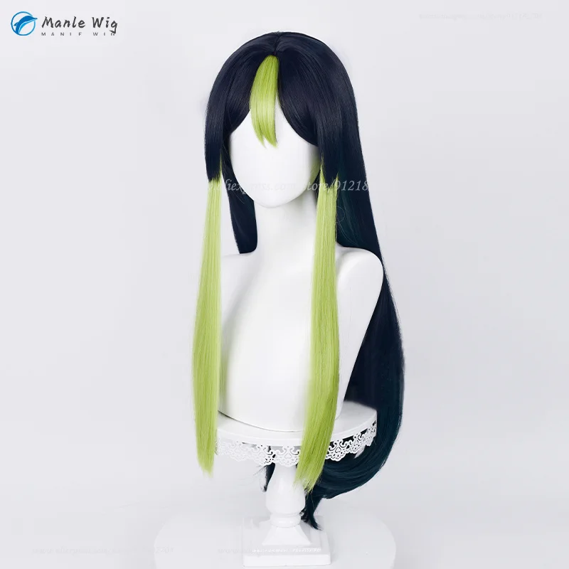 Peruca Cosplay Curta Sumeru, Cabelo Resistente ao Calor, Adereços para Orelhas, Boné, Jogo, Festa, 30cm