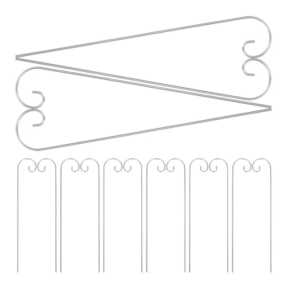 30pcs Tall Garden Shepherd Hooks 30cm Metal Plant Label Stakes – Sturdy & Elegant Outdoor Decor for Patio, Balcony, Lawn