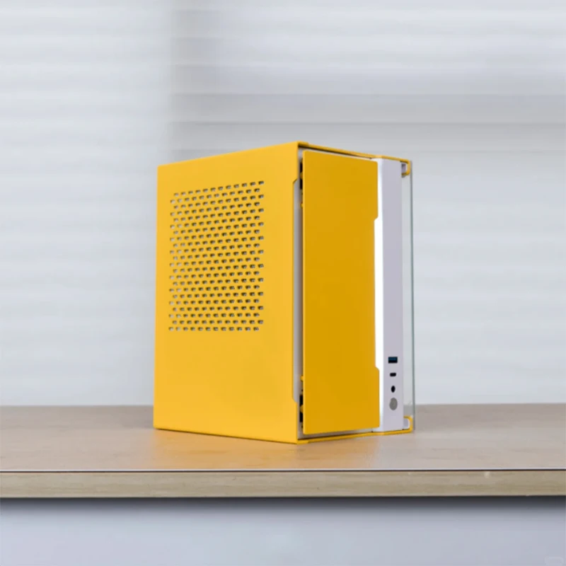 미니 게이밍 컴퓨터 호스트 ITX 휴대용 호스트 DDR4 RX6500 SFX 전원 공급 장치 멋진 외관 고성능 게이밍 오피스 데스크탑 호스트