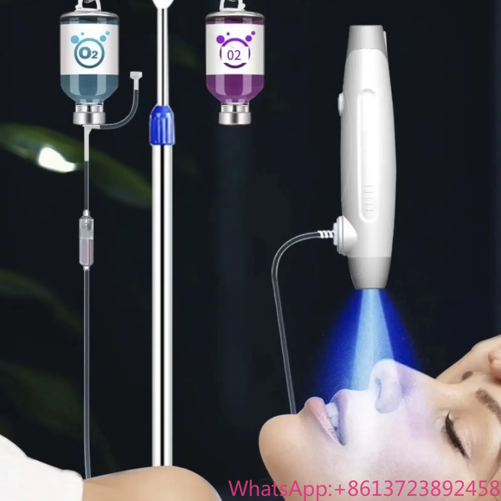 2025/High Pressure 450nm Blue Light   Facial Care Nano Spray  Water  Pen for Facial Deep Hydration