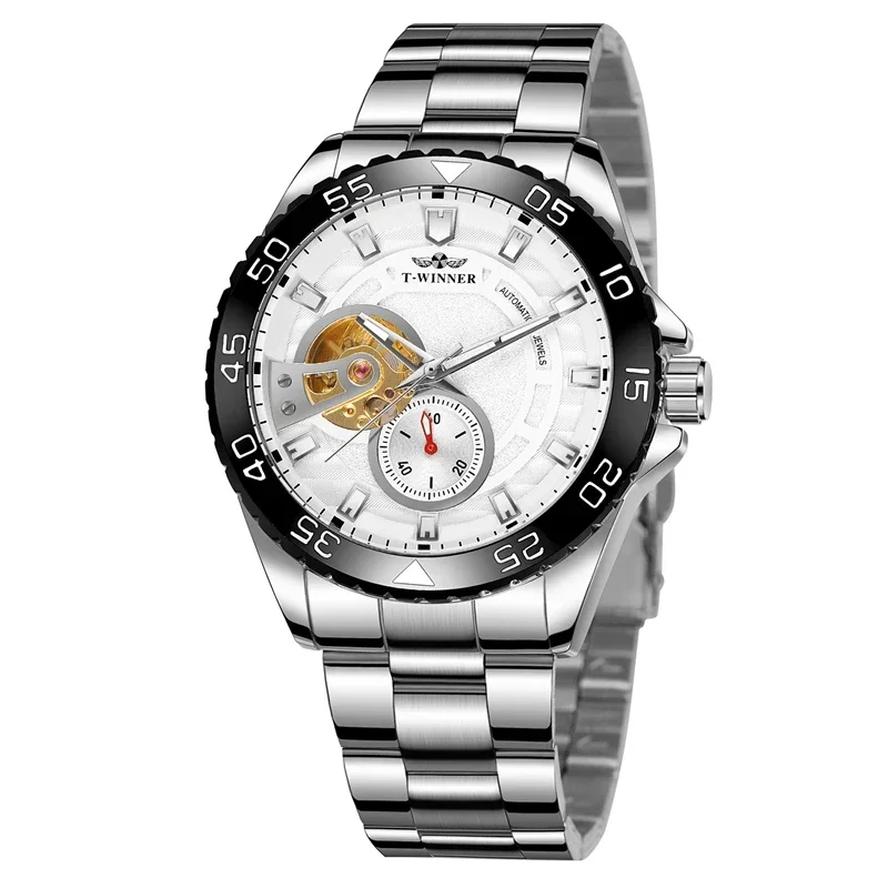 

New Famous Brand Automatic Mechanical Man Watches Business Men's Stailness Steel Wristwatch Luxury Watch Men