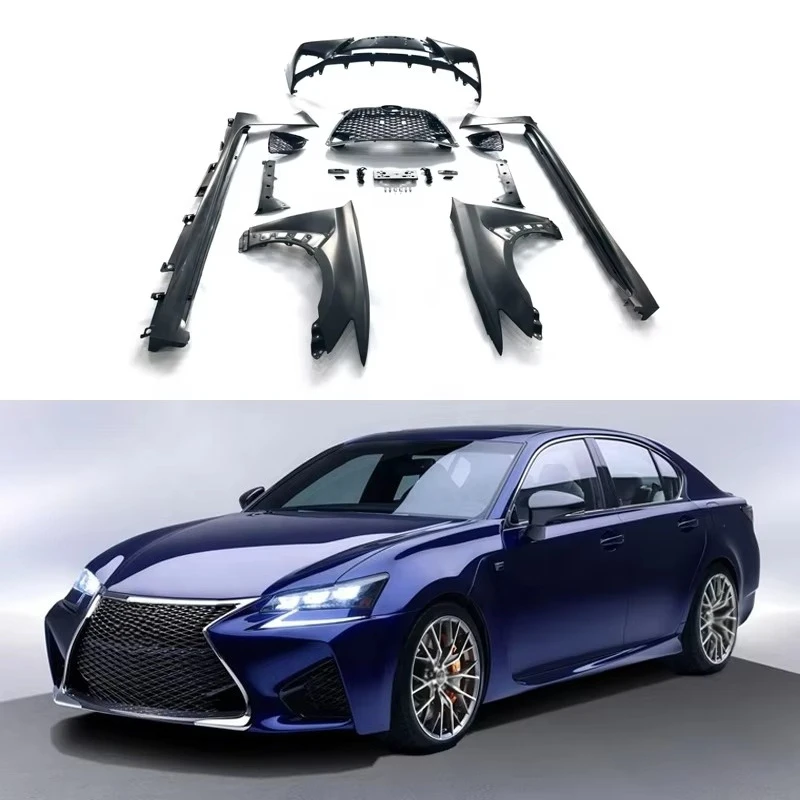 Old To New GS F Style Upgrade Body Kit Auto Accessories For  GS 2013-2015 Convert To 2016 GS F Look