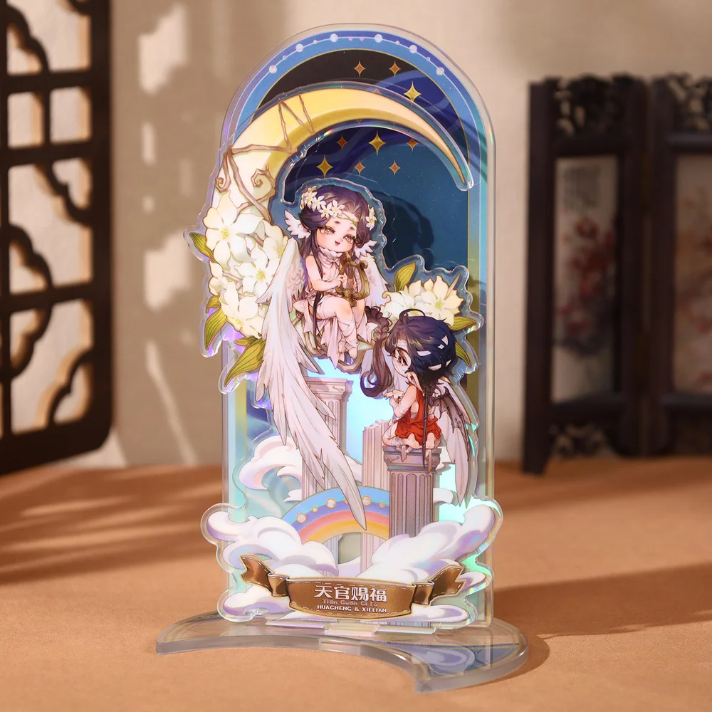 Soporte de exhibición de acrílico oficial Original de Anime, Tian Guan Ci Fu TGCF Comics Hua Cheng Xie Lian Moonlight Standee, accesorios de Cosplay C