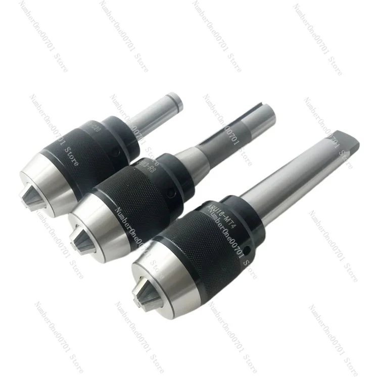 One-Piece Self-Tightening Drill Chuck R8/C20-APU13/16 Milling Machine Self-Locking Morse Taper Shank Quick Drill Chuck